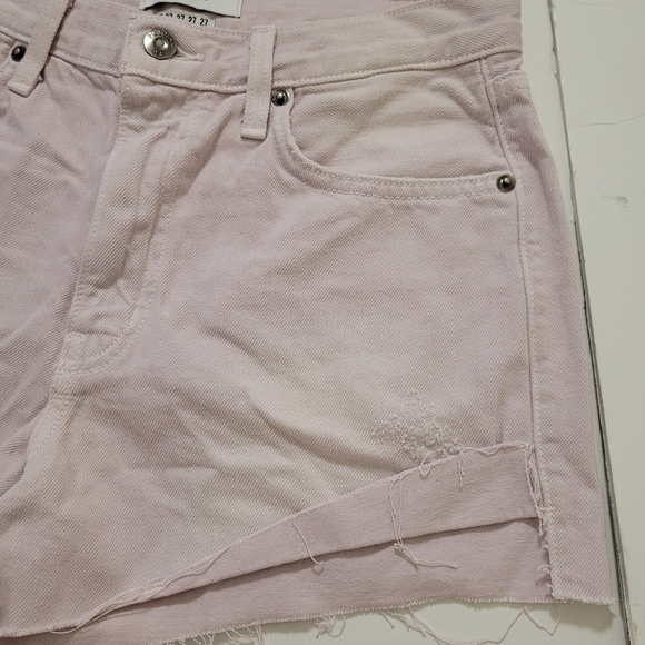 PISTOLA denim Kylee Relaxed high rise shorts in blush pink - Picture 7 of 9
